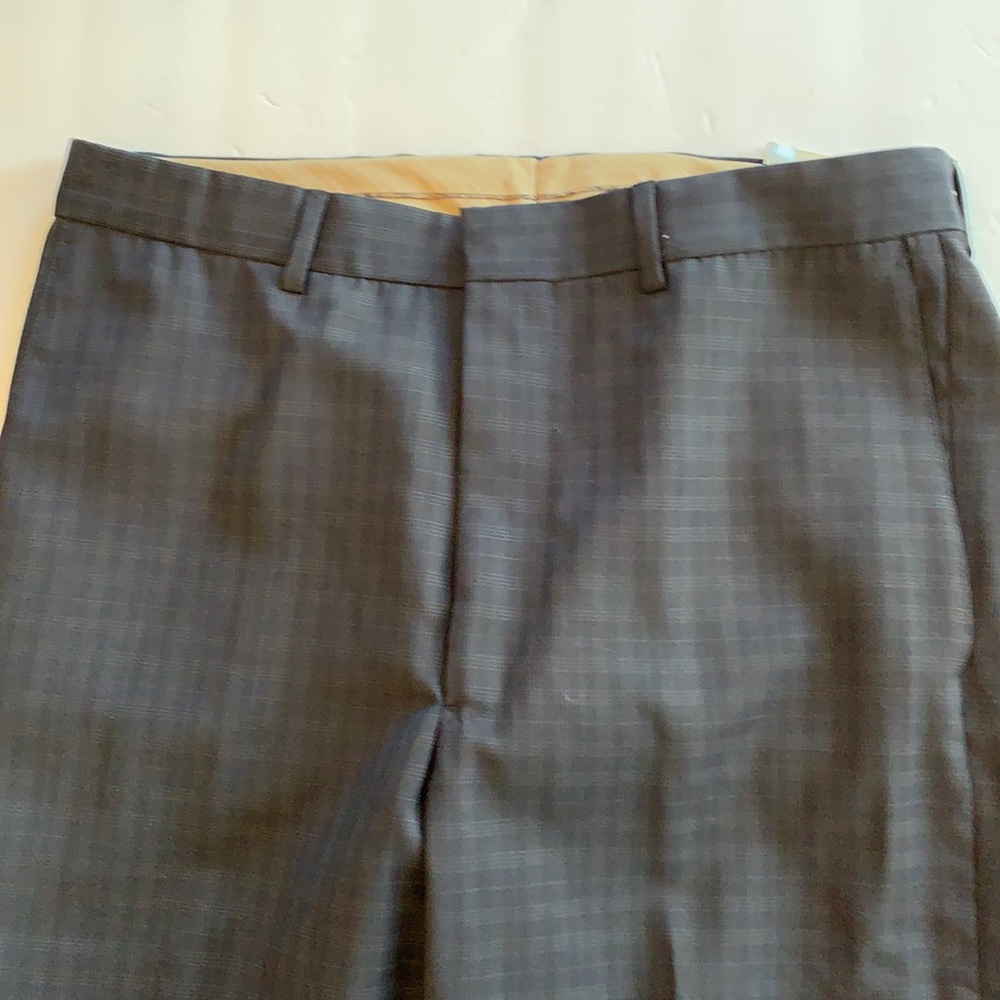 Dark Navy Joseph Abboud men’s dress pants with very light checked pattern